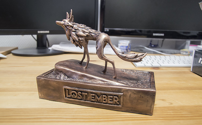Lost Ember Kickstarter Wolf Statues
